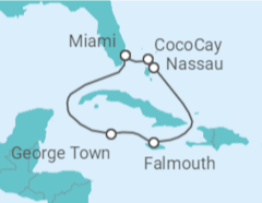 Itinerario del Crucero Jamaica, Islas Caimán - Royal Caribbean