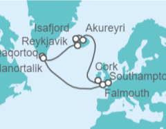 Itinerario del Crucero Islandia - Princess Cruises