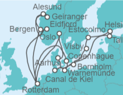 Itinerario del Crucero Leyendas del Norte y Joyas del bálticos - Holland America Line