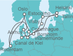 Itinerario del Crucero Joyas del Báltico - Holland America Line