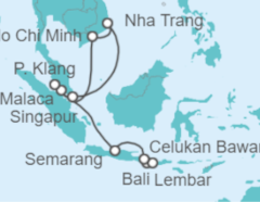 Itinerario del Crucero Malasia, Vietnam - NCL Norwegian Cruise Line
