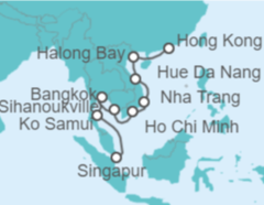 Itinerario del Crucero Tailandia, Camboya, Vietnam - Holland America Line