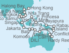 Itinerario del Crucero Desde Singapur a Hong Kong (China) - Holland America Line