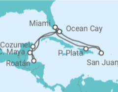 Itinerario del Crucero Puerto Rico, Estados Unidos (EE.UU.), Honduras, México - MSC Cruceros