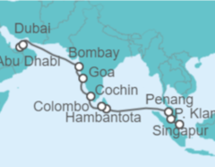 Itinerario del Crucero Desde Singapur a Dubái (EAU) - Royal Caribbean