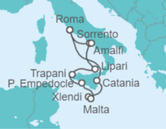 Itinerario del Crucero Italia, Malta - WindStar Cruises
