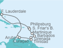 Itinerario del Crucero Círculo Caribeño - Princess Cruises