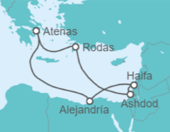 Itinerario del Crucero Tierra Santa y Tesoros de Egipto - Holland America Line