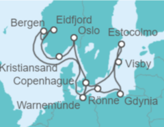 Itinerario del Crucero Alemania, Noruega, Dinamarca, Polonia - MSC Cruceros