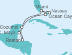 Itinerario del Crucero Bahamas, Estados Unidos (EE.UU.), México, Honduras - MSC Cruceros