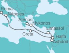 Itinerario del Crucero Grecia, Chipre, Israel e Italia - Princess Cruises