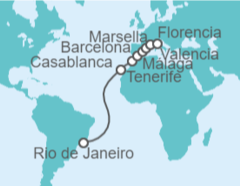 Itinerario del Crucero España, Marruecos, Francia - MSC Cruceros