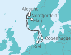 Itinerario del Crucero Esplendor de Noruega  - MSC Cruceros