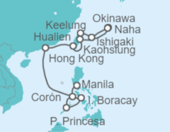 Itinerario del Crucero Desde Manila a Keelung - NCL Norwegian Cruise Line