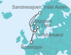 Itinerario del Crucero Sagas Vikingas - Holland America Line