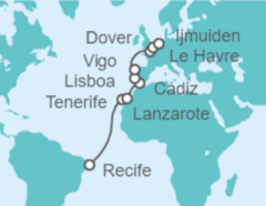 Itinerario del Crucero Desde Brasil a Holanda - Costa Cruceros