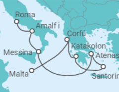 Itinerario del Crucero Italia, Grecia, Malta - Regent Seven Seas