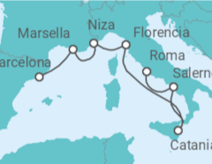 Itinerario del Crucero Mediterráneo: Florencia y Marsella - NCL Norwegian Cruise Line Itinerario del Crucero Mediterráneo: Florencia y Marsella - NCL Norwegian Cruise Line
