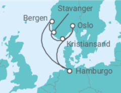 Itinerario del Crucero Noruega - AIDA Itinerario del Crucero Noruega - AIDA
