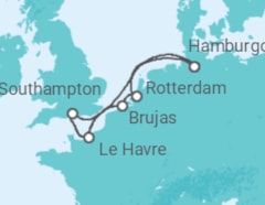 Itinerario del Crucero Francia, Bélgica, Holanda, Alemania - MSC Cruceros Itinerario del Crucero Francia, Bélgica, Holanda, Alemania - MSC Cruceros