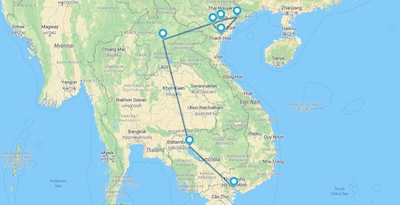 Vietnam con Mai Chau, Camboya y Laos