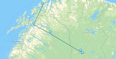 De Tromsø a Rovaniemi De Tromsø a Rovaniemi