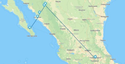 Ciudad de México, Chihuahua, Creel, Barrancas del Cobre y La Paz Ciudad de México, Chihuahua, Creel, Barrancas del Cobre y La Paz