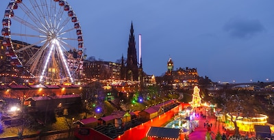 Mercadillo de Navidad en Edimburgo con paseo por la ciudad