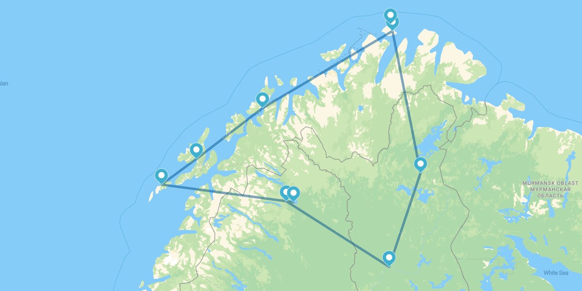 Laponia, Cabo Norte e Islas Lofoten