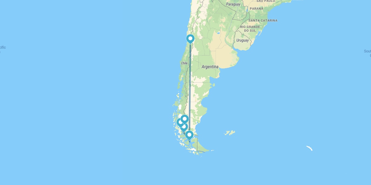 Ruta por la Patagonia chileno-argentina