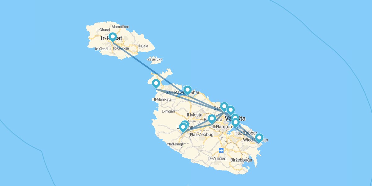 Ruta por las Islas de los Caballeros de la Orden de Malta I