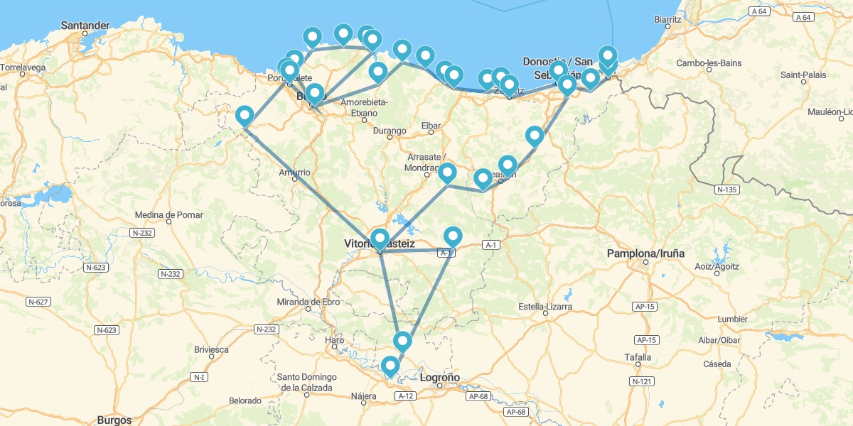 Ruta por Euskadi, mar y montaña