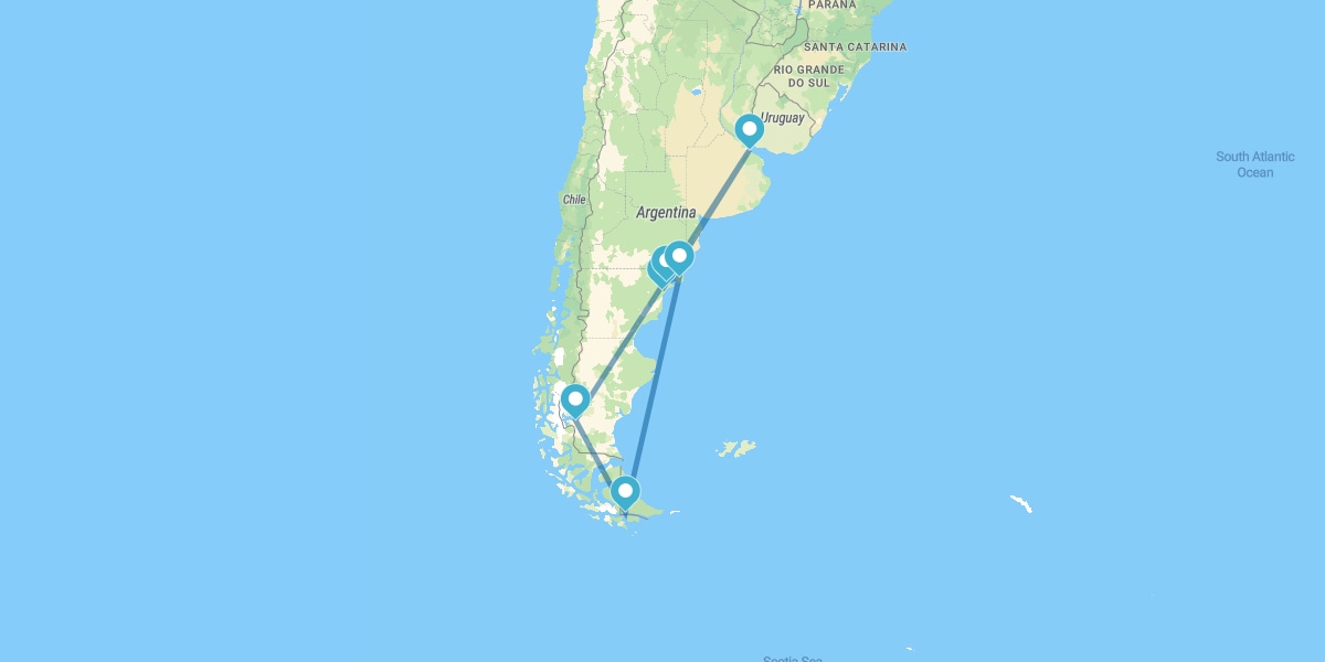 Buenos Aires, Península Valdés, Ushuaia y Calafate