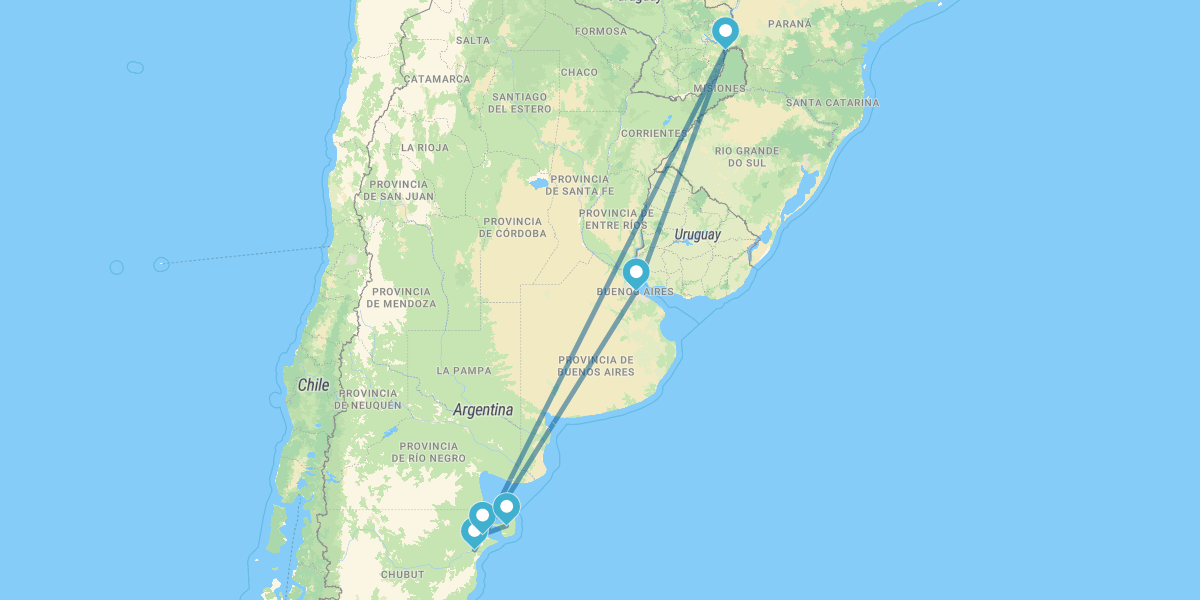 Buenos Aires, Península Valdés e Iguazú