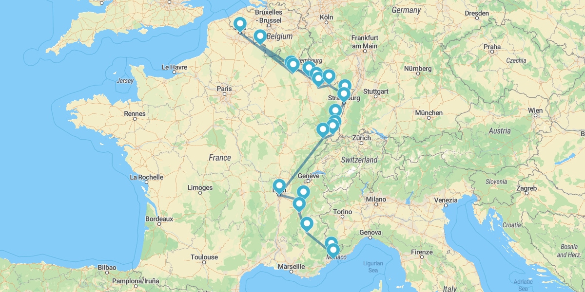 Ruta de la Línea Maginot