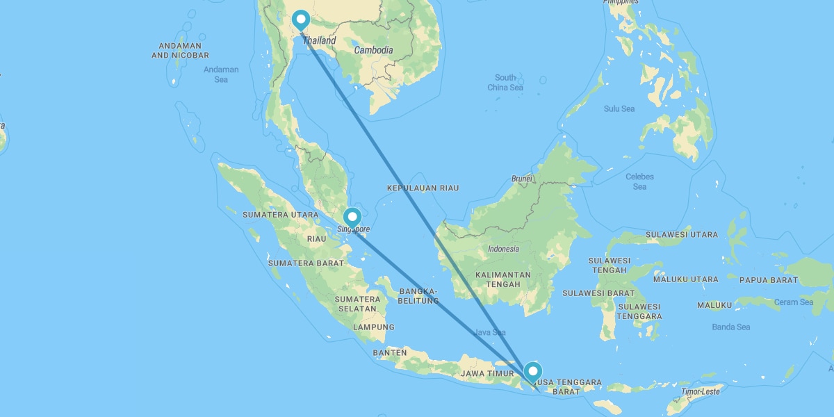 Bangkok, Bali y Singapur