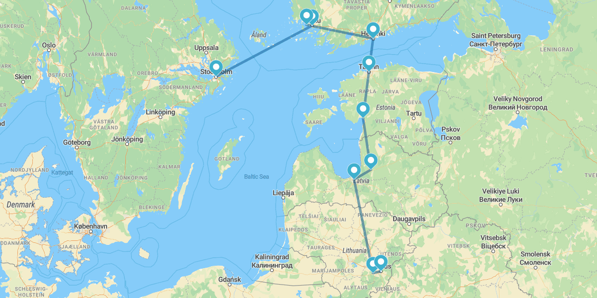 Estocolmo, Sur de Finlandia y Países Bálticos