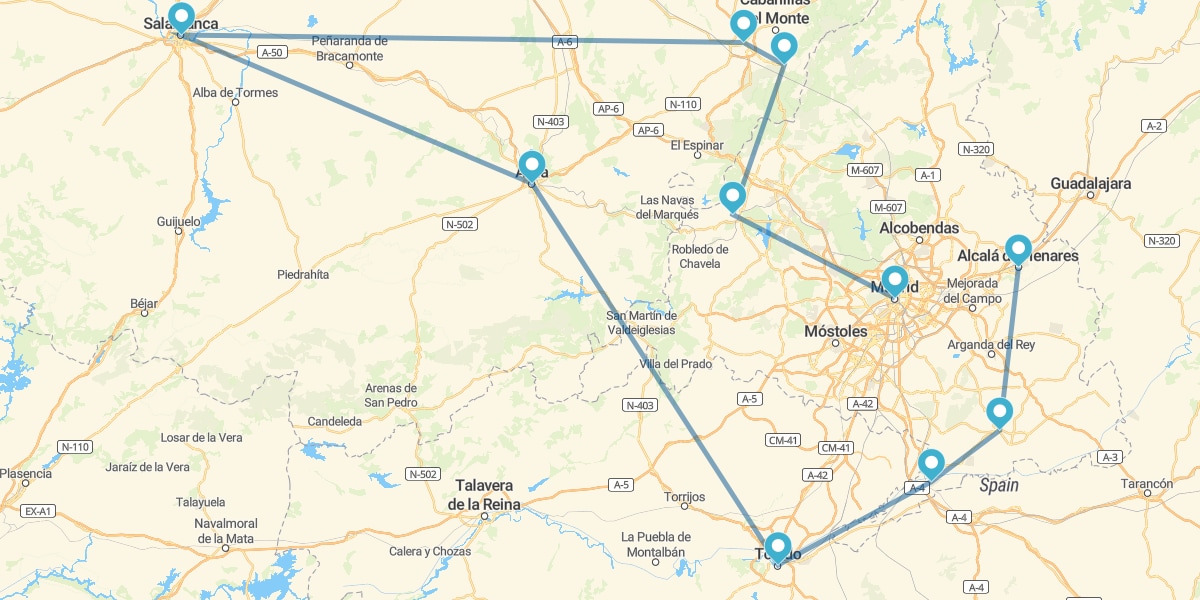 Ruta por las Ciudades Patrimonio de la Humanidad