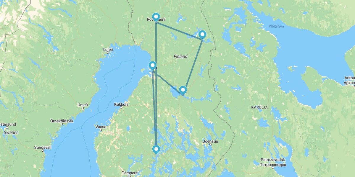 Ruta por Laponia Finlandesa