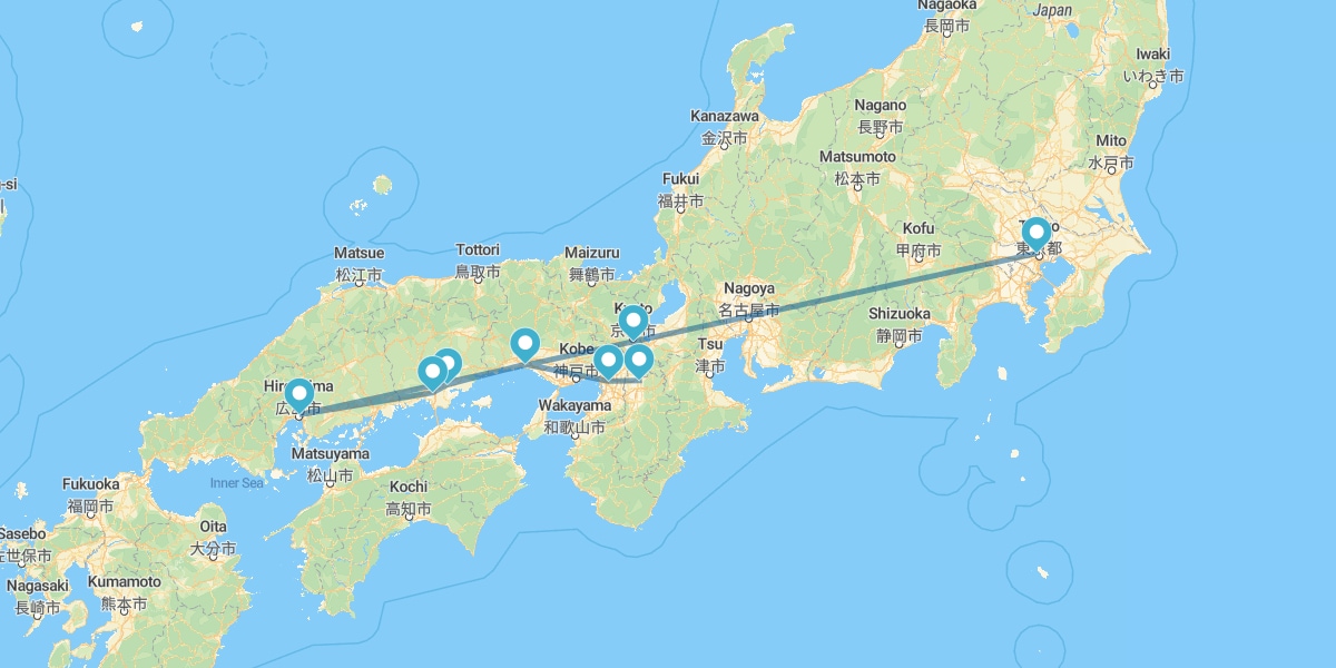 Tokio, Kioto, Osaka e Hiroshima