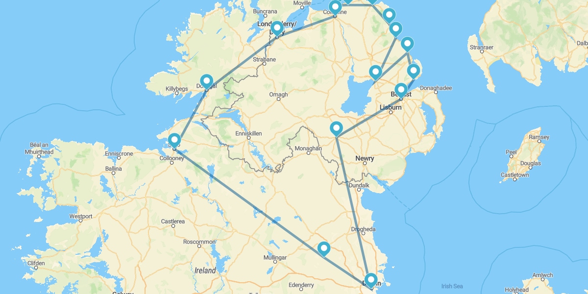 Ruta por el Norte de la Isla Esmeralda con Dublín y la Costa de la Calzada