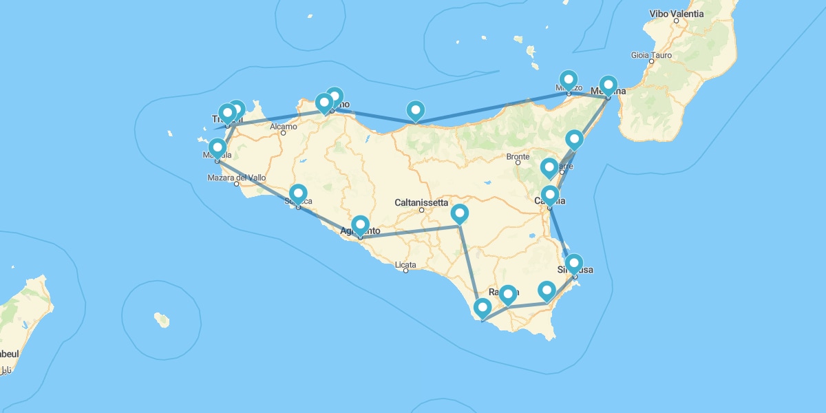 Ruta completa por la eterna Sicilia