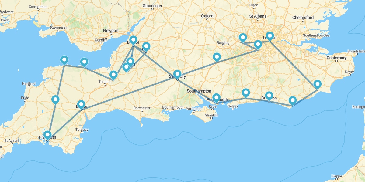 Ruta por el Sur de Inglaterra