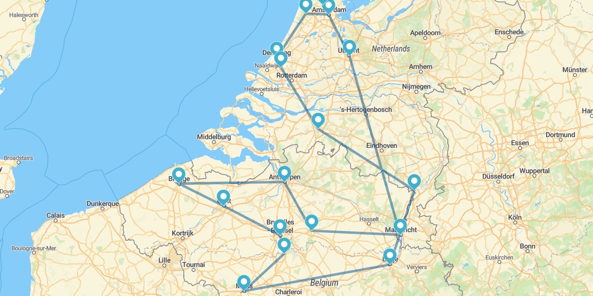 Ruta por los Tesoros Belgas y Holandeses