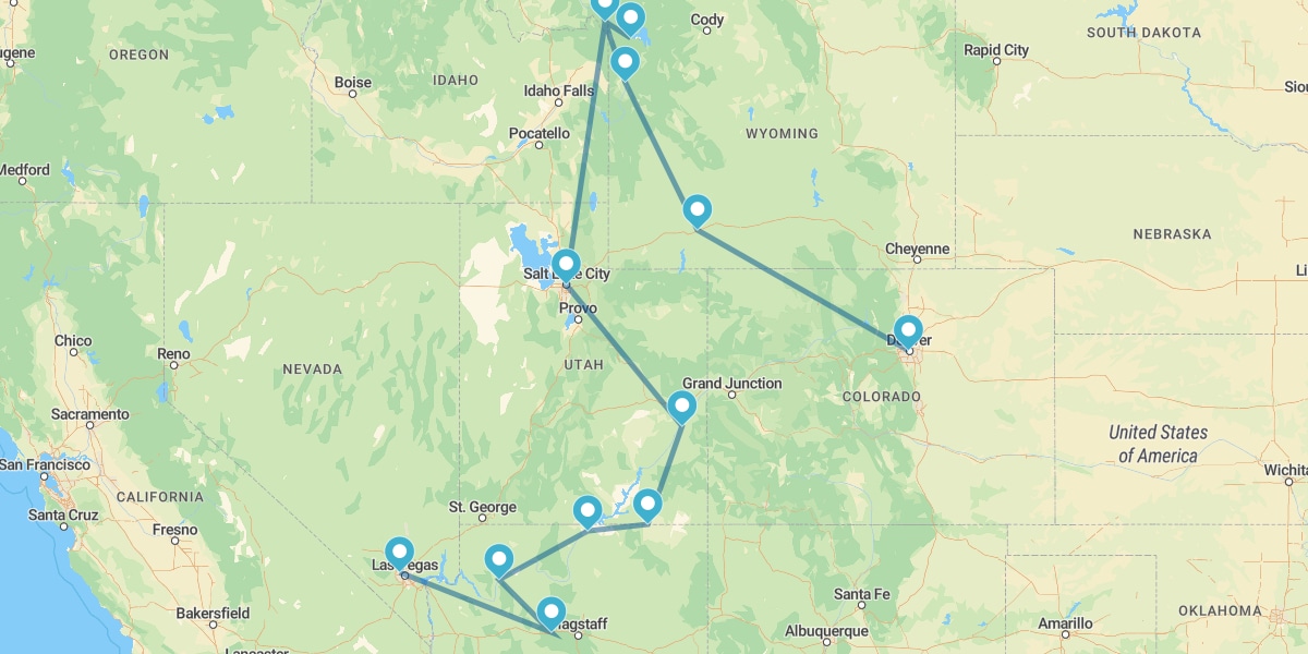 Ruta por los Grandes Parques del Oeste Americano