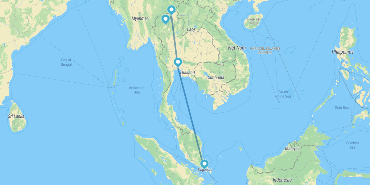 Singapur y Norte de Tailandia