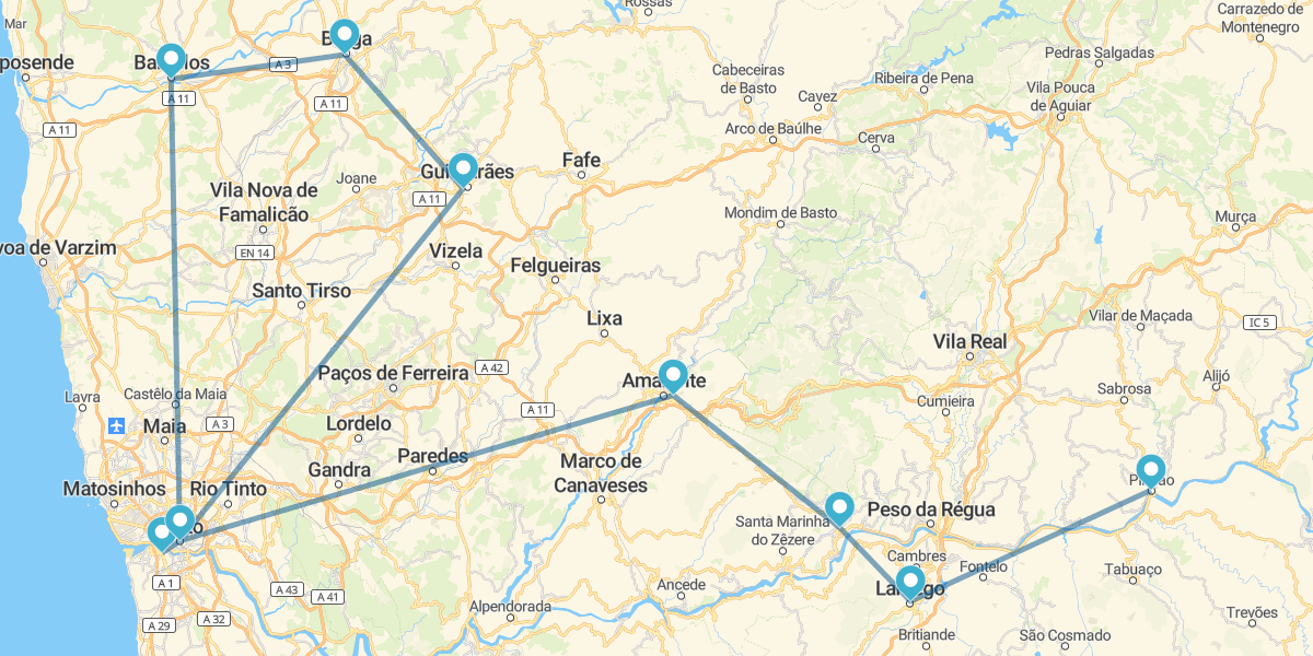 Ruta por la Región de Miño y Valle del Duero