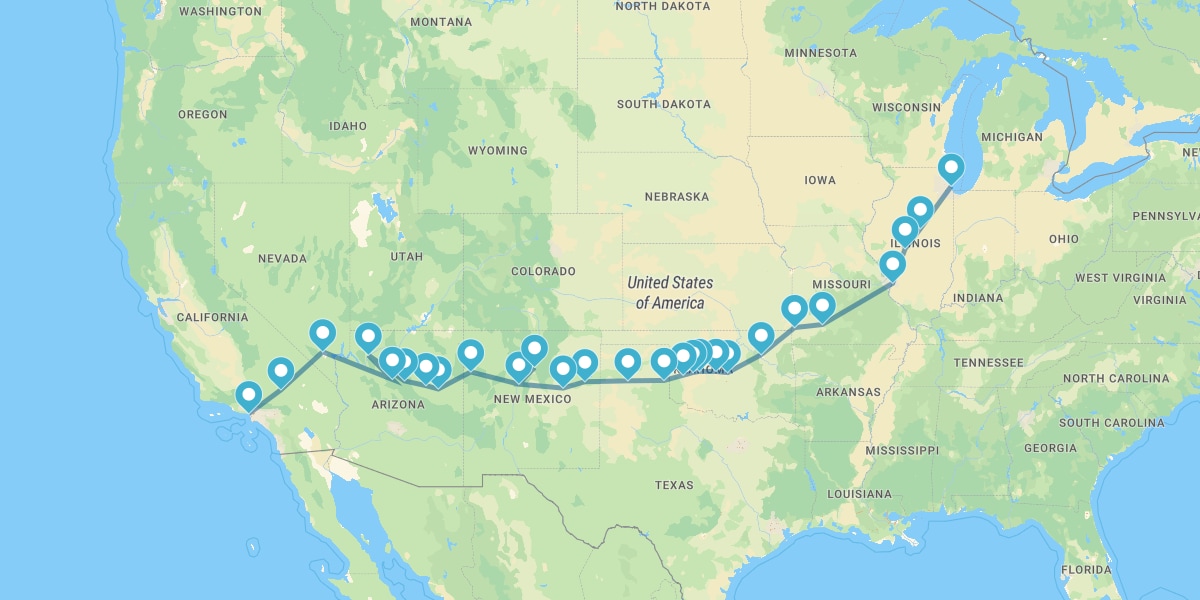 Ruta 66, desde Chicago hasta Santa Mónica