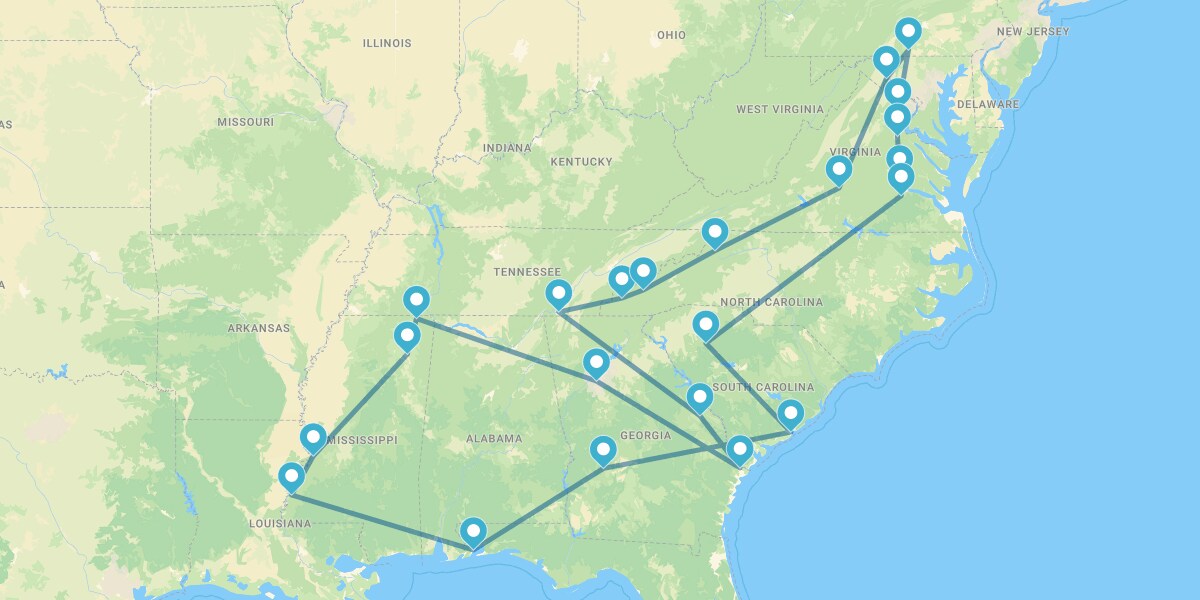 Ruta de la Guerra de Secesión