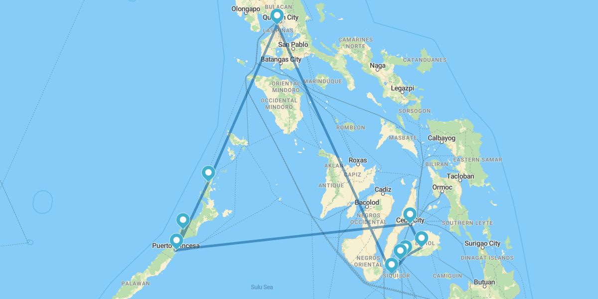 Manila, El Nido, Sabang, Bohol y Siquijor